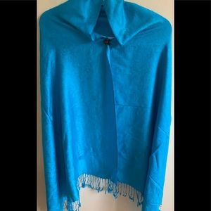 New• Turquoise Paisley Pashmina,Scarf Shawl,Wrap,Stole,Head Cover, Reversible